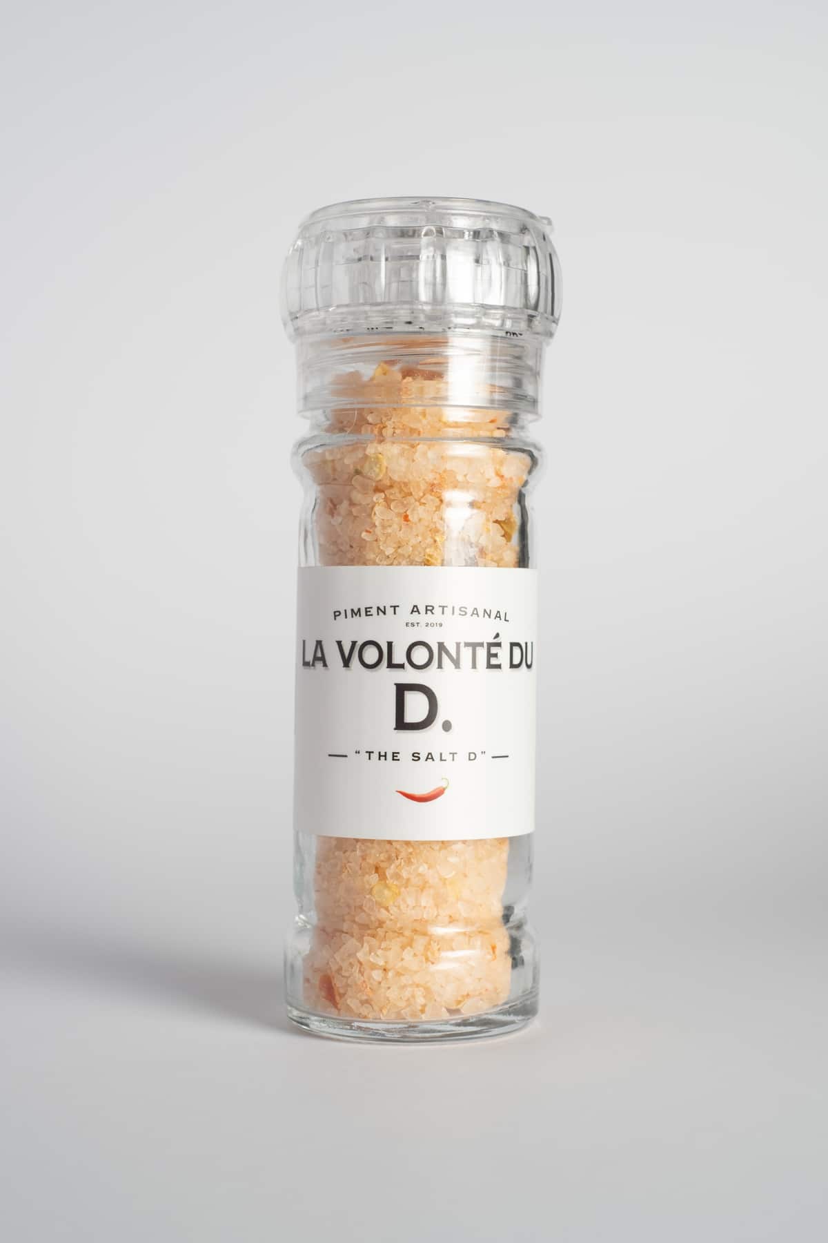 Sel aromatisé au Piment doux & fort - Moulin rechargeable (110g)